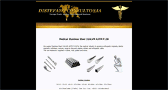 Desktop Screenshot of medical.stainless.steel.distefanoconsultoria.com